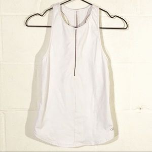 Alo Yoga White Workout Tank Top